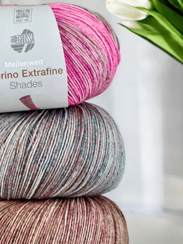 Lana Grossa Meilenweit 100 Merino extrafine Shades
