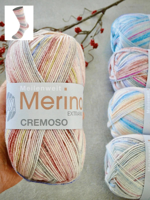 Lana Grossa Meilenweit 100 Merino Extrafine Cremoso