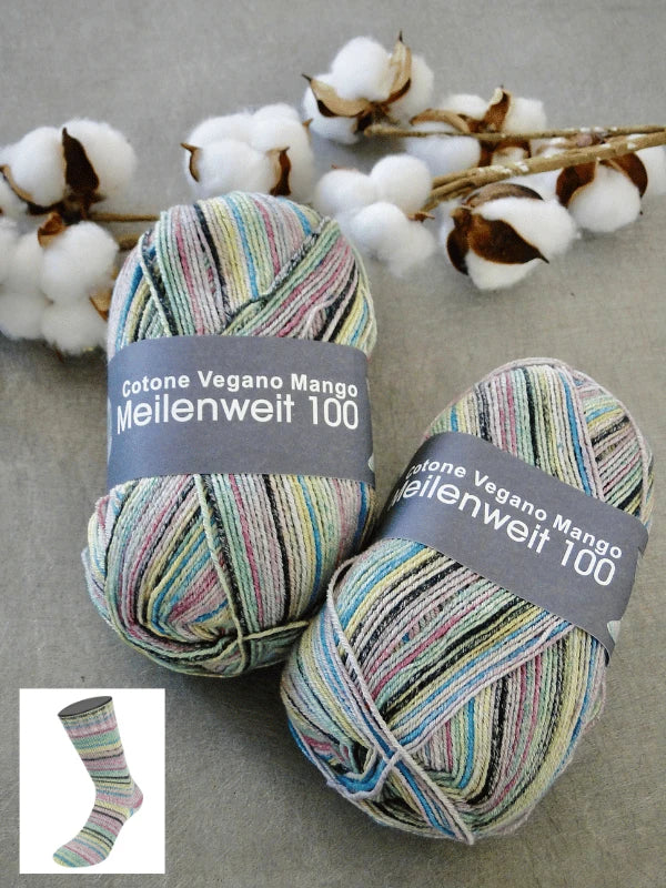 Lana Grossa Meilenweit 100 Cotone Vegano Mango