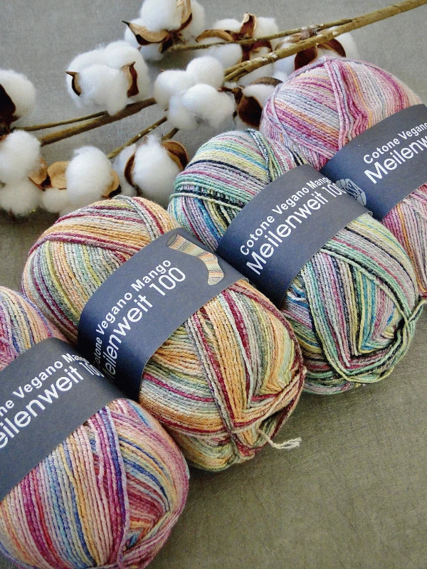 Lana Grossa Meilenweit 100 Cotone Vegano Mango