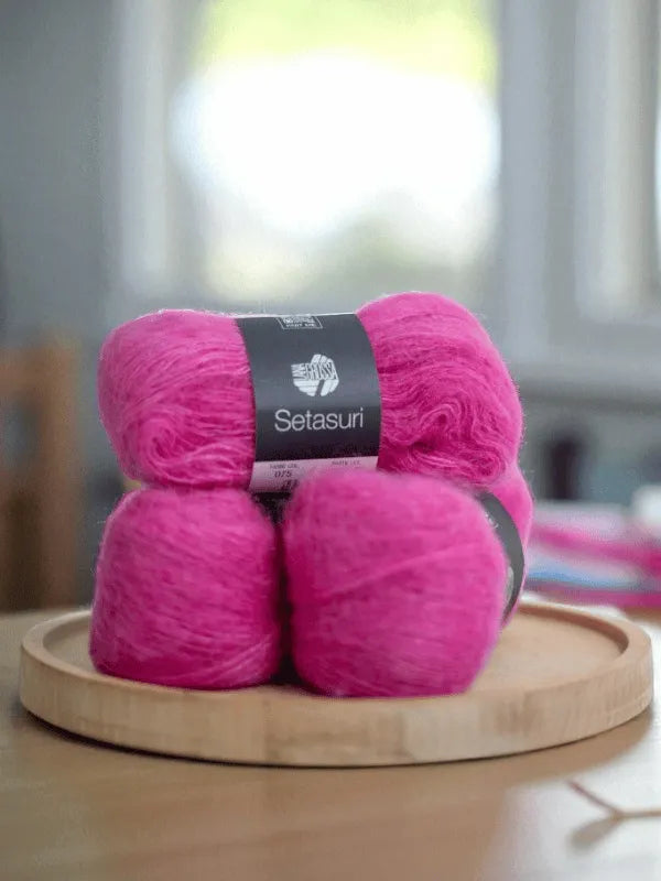 Sesu pitkähihainen neuleohje + Lana Grossa Setasuri