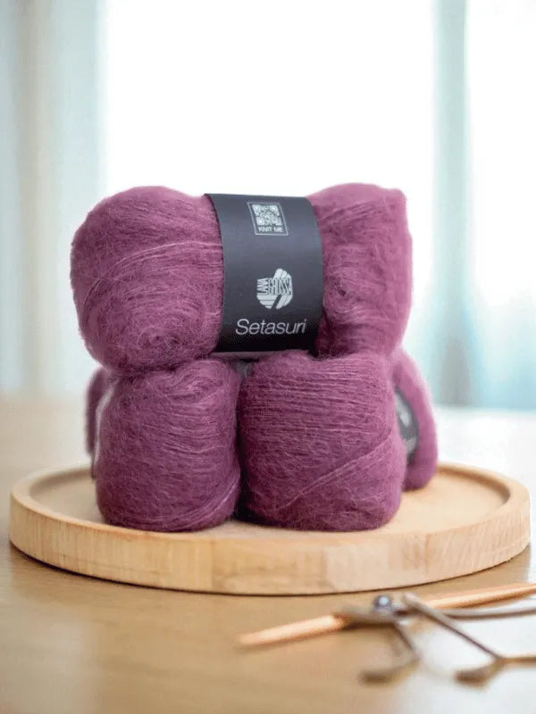 Sesu pitkähihainen neuleohje + Lana Grossa Setasuri