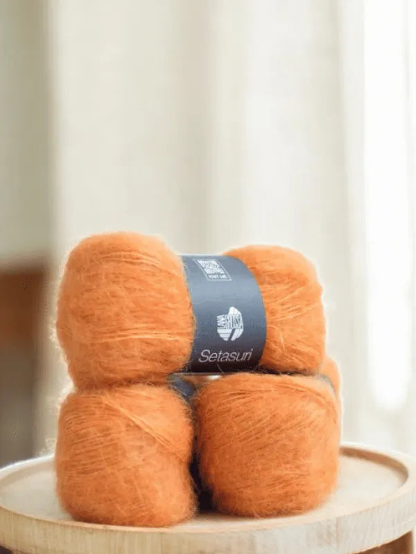 Sesu pitkähihainen neuleohje + Lana Grossa Setasuri