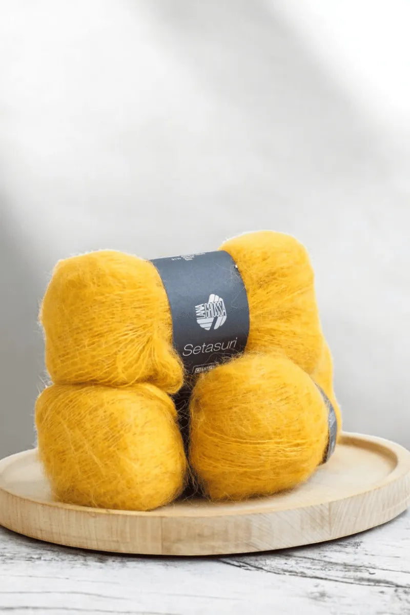 Sesu pitkähihainen neuleohje + Lana Grossa Setasuri