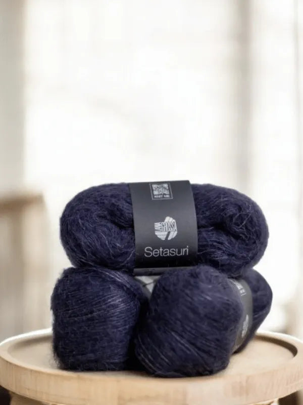 Sesu pitkähihainen neuleohje + Lana Grossa Setasuri