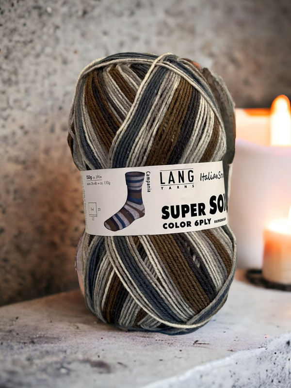 Lang yarns Super soxx 6ply Color