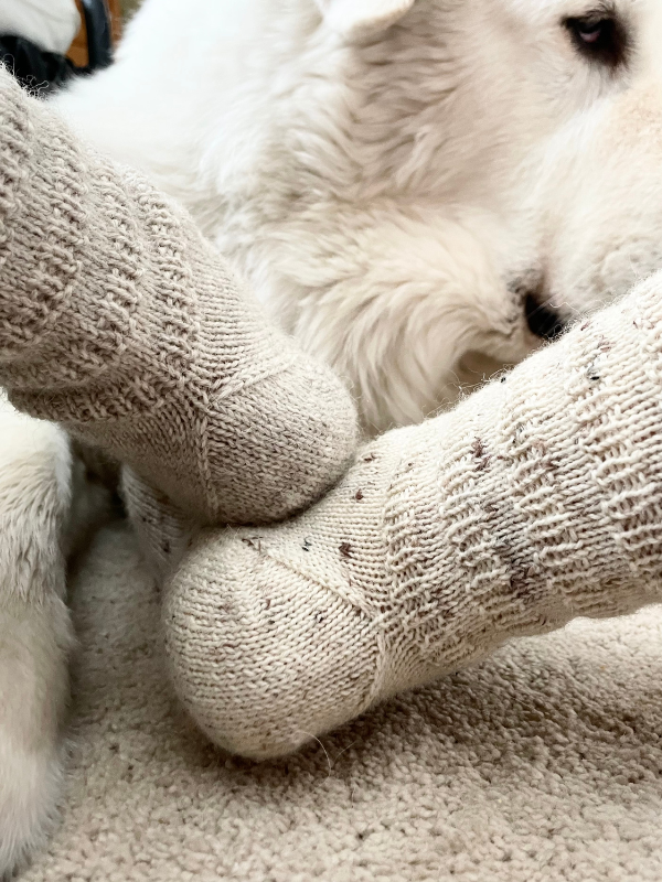 Juhani sukkaohje PDF+ Lana Grossa Meilenweit Tweed