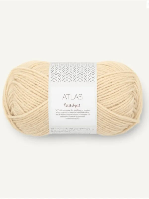 Petiteknit Hannah Sweater neuleohje + Sandnes Garn Atlas