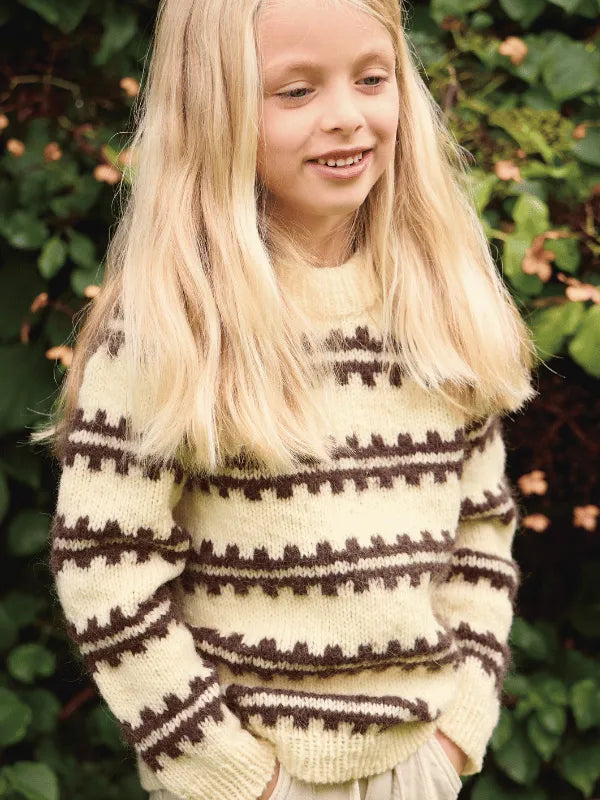 Sandnes Garn Ridge Sweater Junior knitting pattern Eng