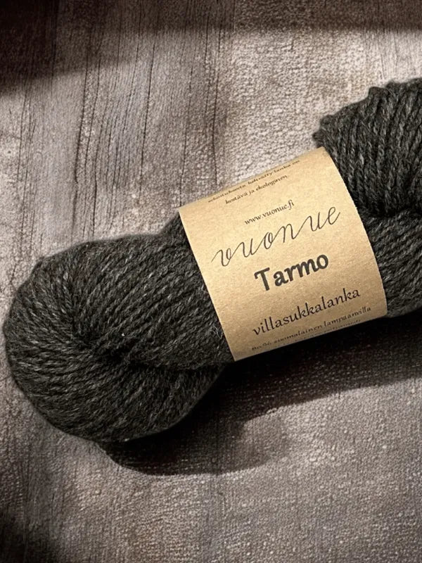 Kotimainen sukkalanka Vuonue Tarmo tummanharmaa