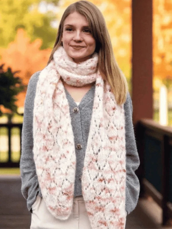 MinMax huiviohje + WoolWomen Fluff mohair