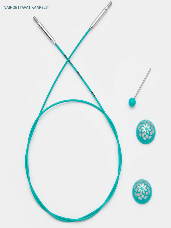 KnitPro Mindful Swivel Teräskaapeli