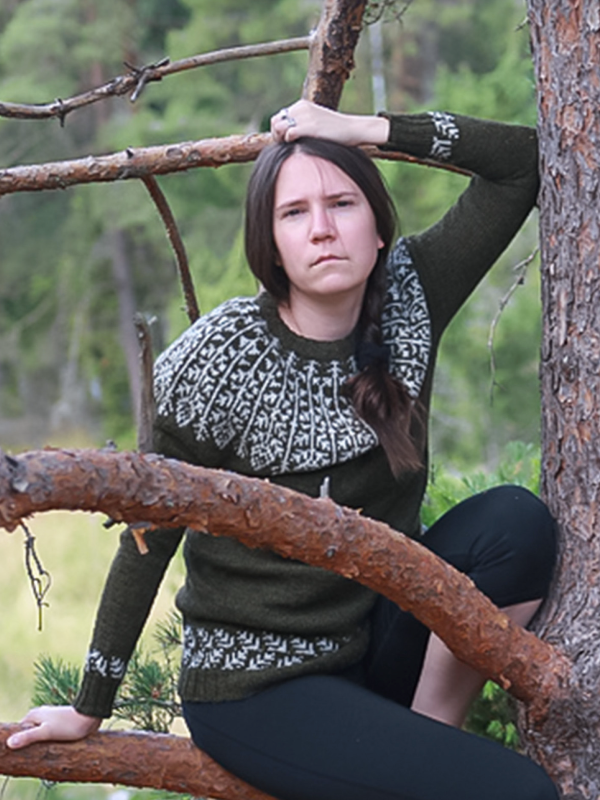 Metsänpeitto Kesä neuleohje, printti