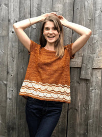 Keja tee Knitting pattern