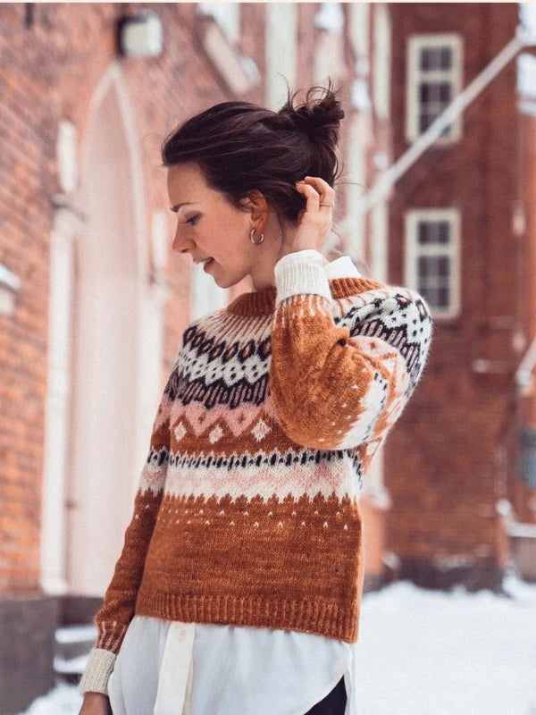 Kutovakika- dirty caramel paita, neuleohje