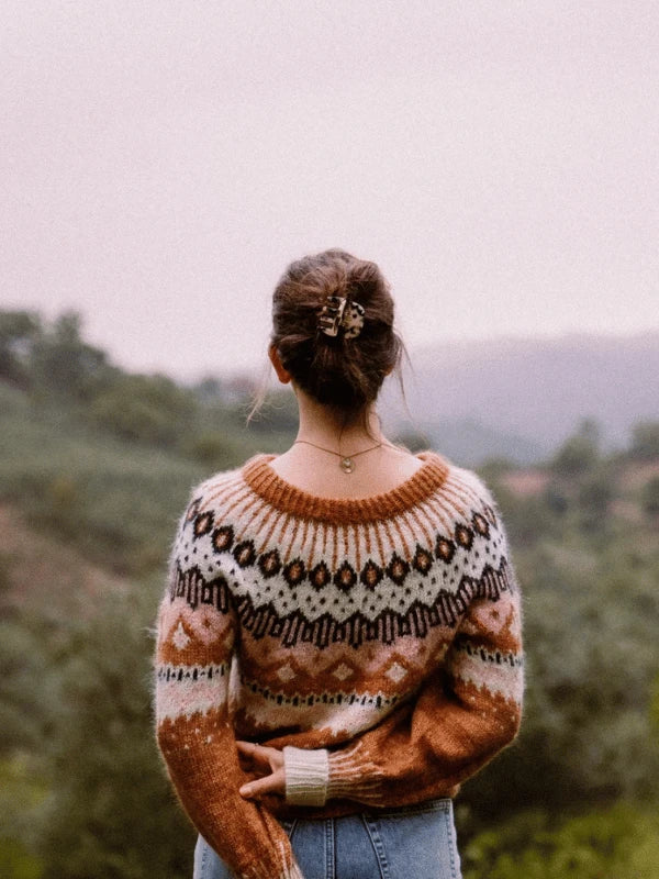 Kutovakika- dirty caramel paita, neuleohje