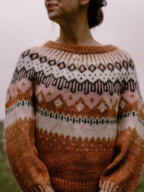 Kutovakika- dirty caramel paita, neuleohje