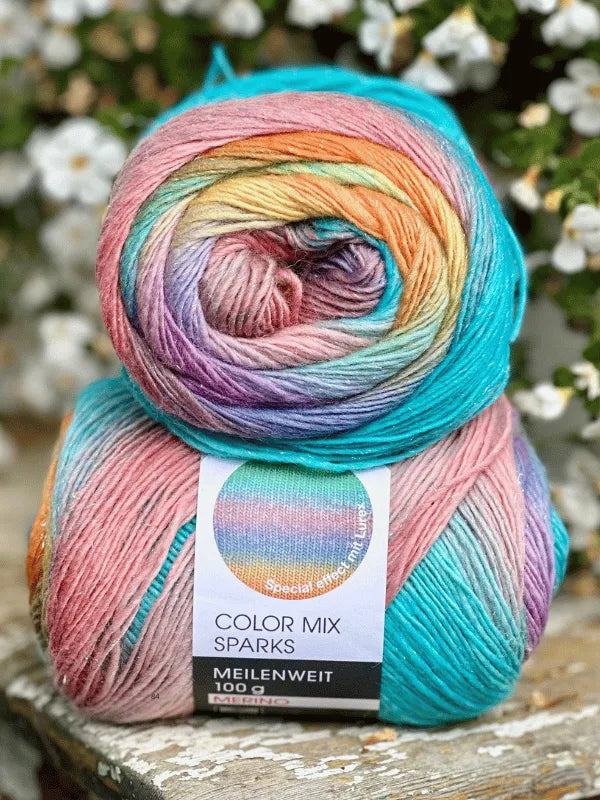 Lana Grossa MEILENWEIT 100 COLOR MIX SPARKS
