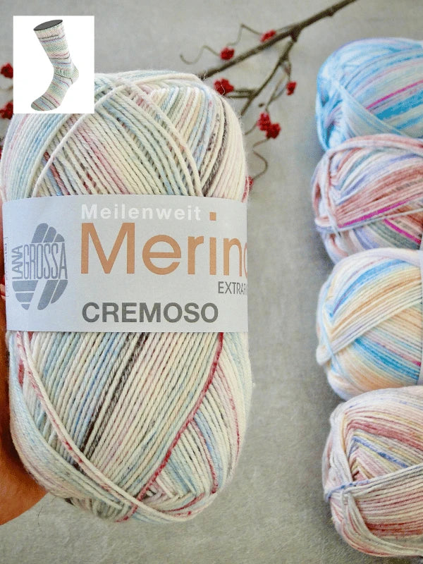 Lana Grossa Meilenweit 100 Merino Extrafine Cremoso