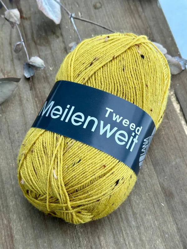 Lauri Finger's sock pattern + Lana Grossa Meilenweit tweed