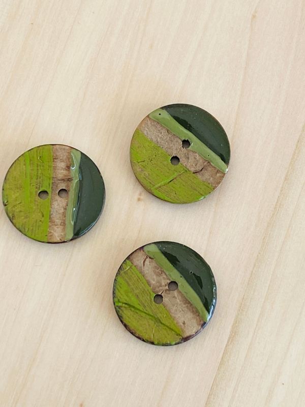 Coconut button 25mm