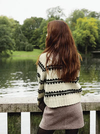 Sandnes garn The Ridge Sweater knitting pattern ENG