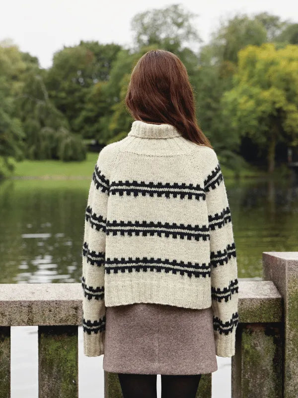 Sandnes garn The Ridge Sweater knitting pattern ENG