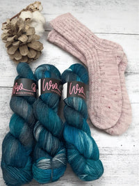 Hipsis sukkaohje + WoolWomen alpaca sock