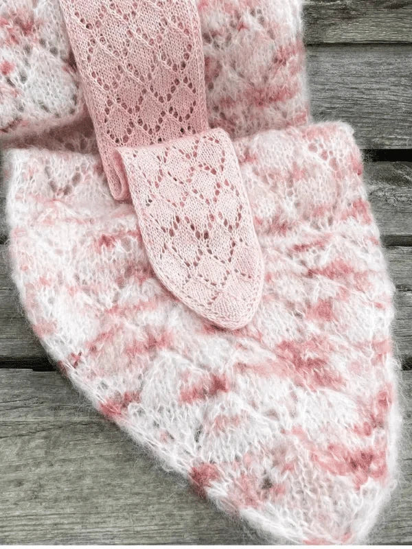 MinMax huiviohje - kolmiohuivi fingering tai worsted langalle