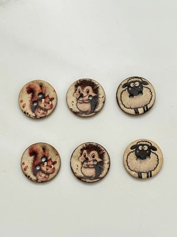 Character button coconut 18mm (17345