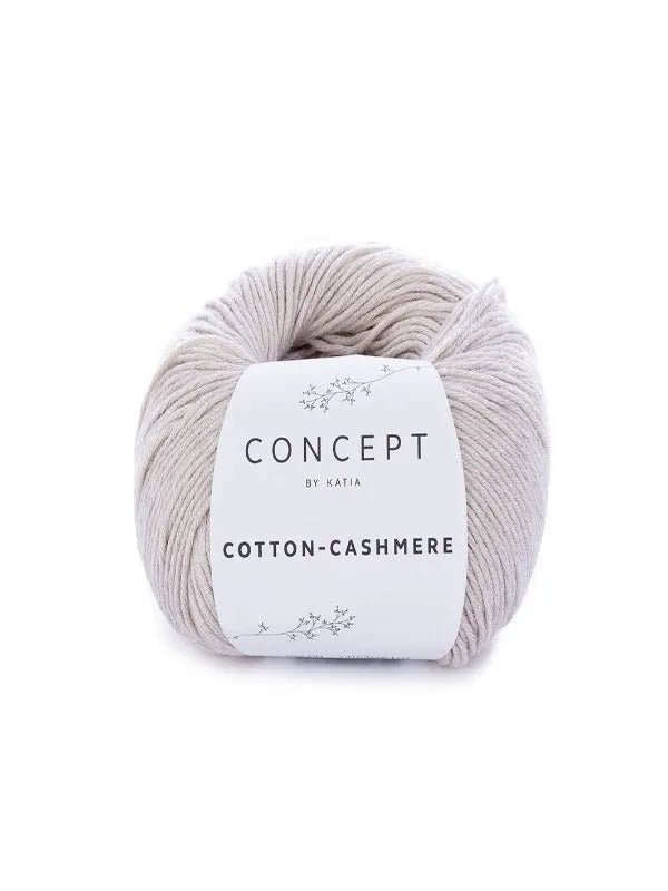 katia cotton cashmere lähikuva sävy beige 54