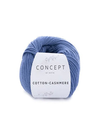 katia cotton cashmere lanka lähikuva sävy farkku 65