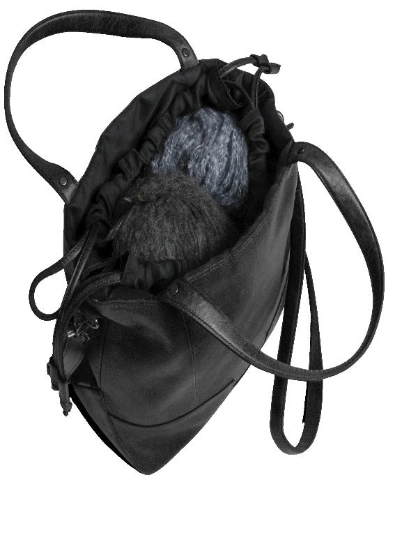 Muud Lofoten leather bag, Black