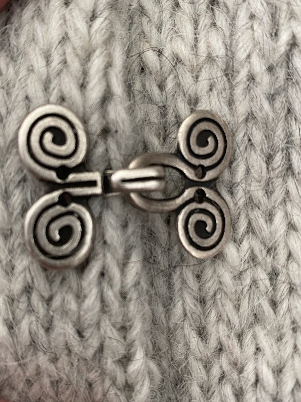 Metal clasp, Eyelet 25mm and Hook 25mm