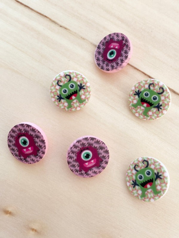 15mm Monster button