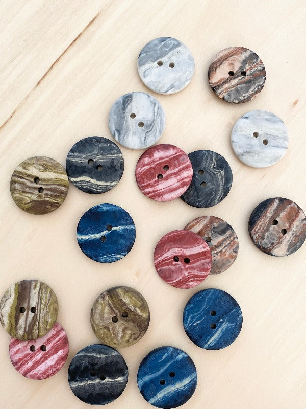 23mm Button "marbled"