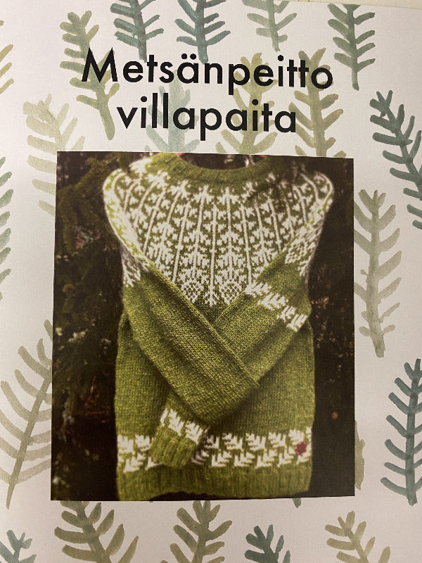Metsänpeitto knitting pattern, print